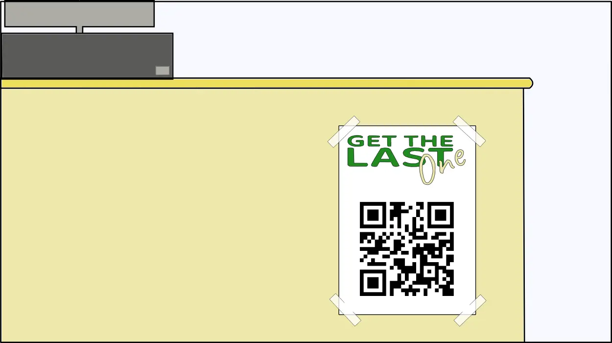 Regístrate y coloca tu código QR en un lugar visible. Anima a tus clientes a registrarse